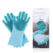silicone cleaning scrubber gloves